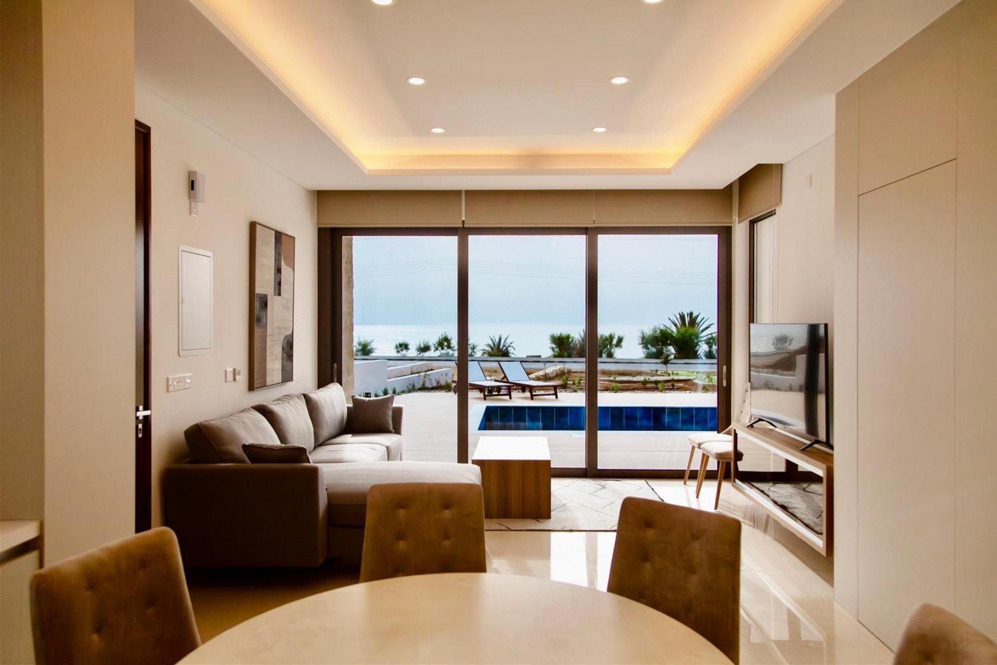 Santa Barbara Seafront Villas W Jacuzzi Pool Paphos Exteriér fotografie
