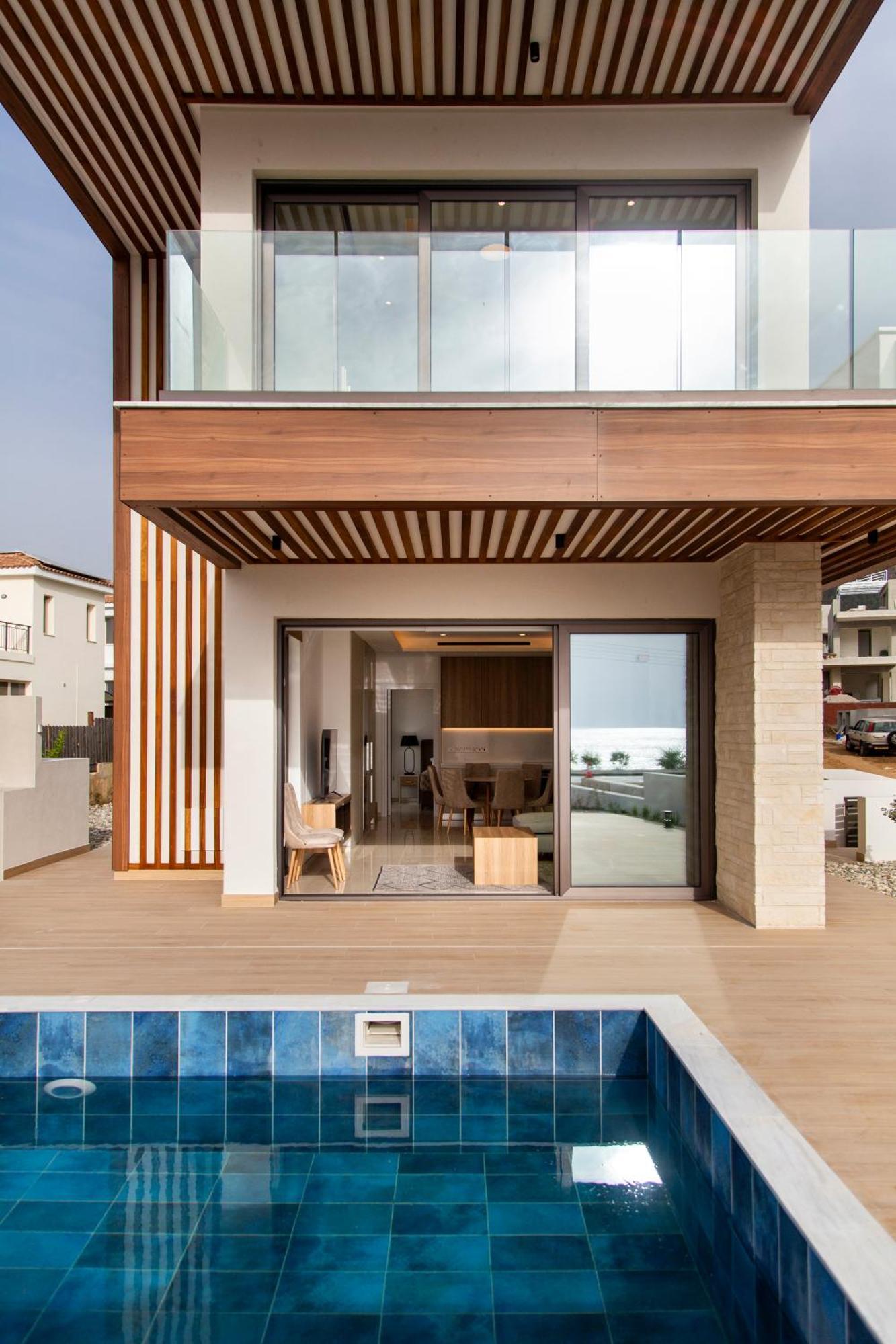 Santa Barbara Seafront Villas W Jacuzzi Pool Paphos Exteriér fotografie