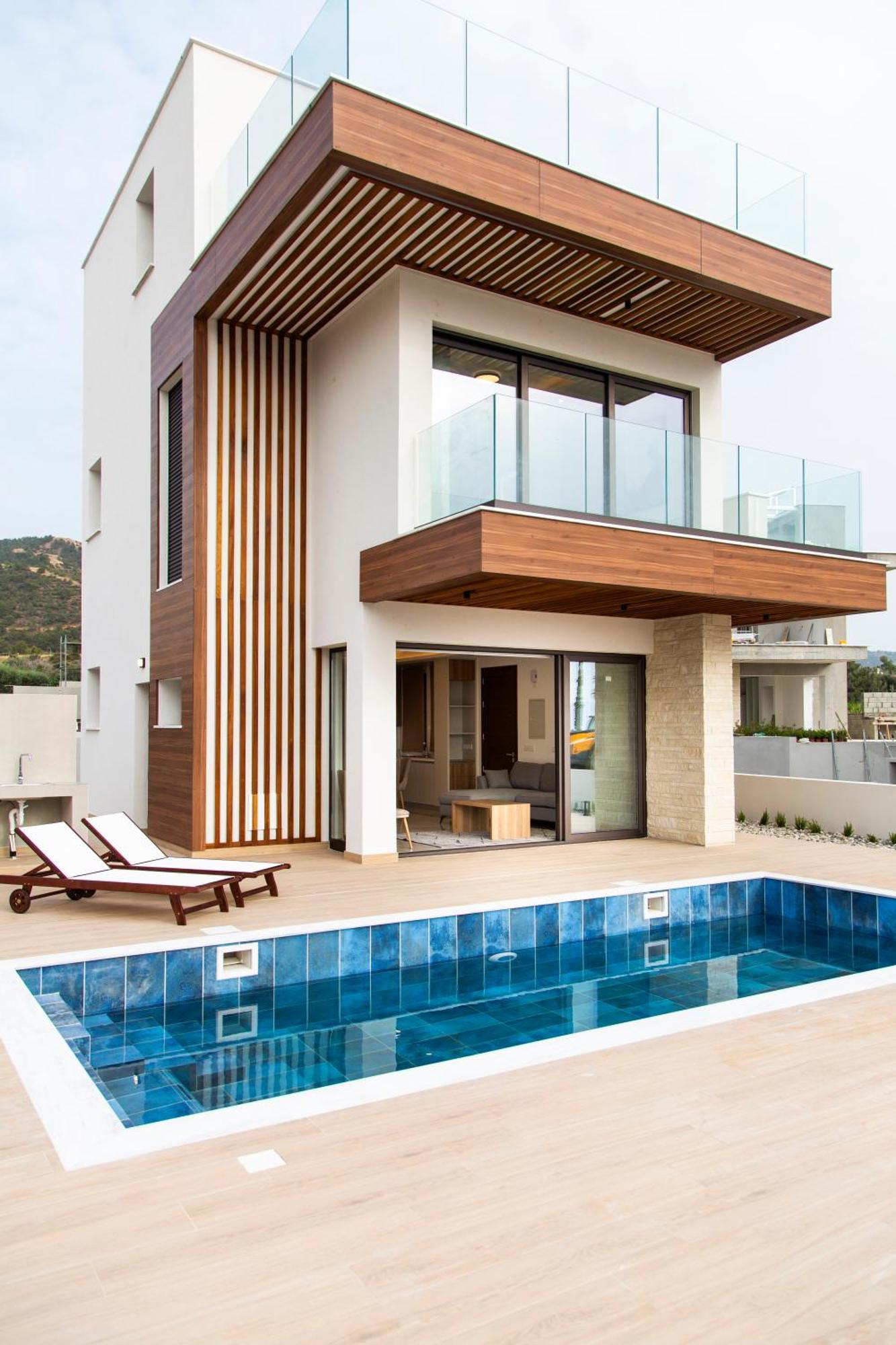Santa Barbara Seafront Villas W Jacuzzi Pool Paphos Exteriér fotografie